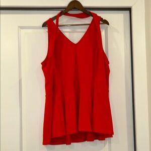 Red Sleeveless Women's Top